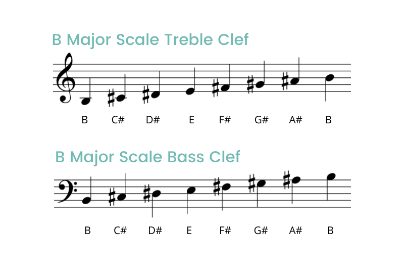 B Major Scale B Major Scale Fingering And Chords For Piano B Major Scale B Major Scale Fingering And Chords For Piano